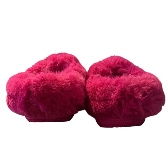 CROCS CLASSIC MAMMOTH CLOG Cotton Candy Pink Size M6/W8 Fur Slip On - Picture 4 of 4